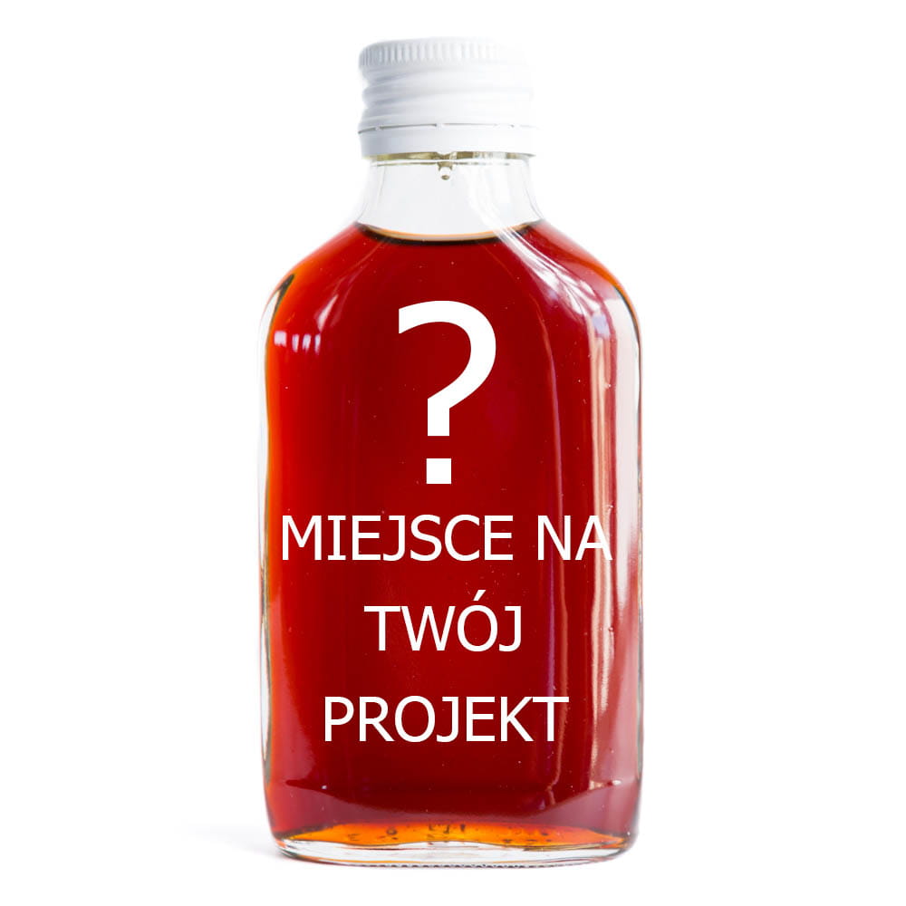 Buteleczka z nadrukiem UV - podziękowania dla gości - TWÓJ PROJEKT
